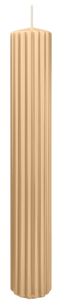 Kerzen-Gerillt in Sand 300 x Ø 45 mm im 4er Set