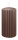 Kerzen-Gerillt in Taupe 150 x Ø 80 mm im 4er Set