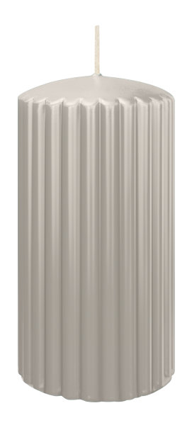 Kerzen-Gerillt in Zinn 150 x Ø 80 mm im 4er Set