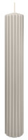 Kerzen-Gerillt in Zinn 300 x Ø 45 mm im 4er Set