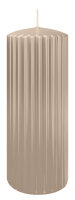 Kerzen-Gerillt in Schlamm 200 x Ø 80 mm im 4er Set