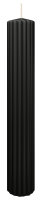 Kerzen-Gerillt in Grau 300 x Ø 45 mm im 4er Set
