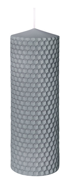 Kerze Bienenwabe Grau 150 x Ø 50 mm