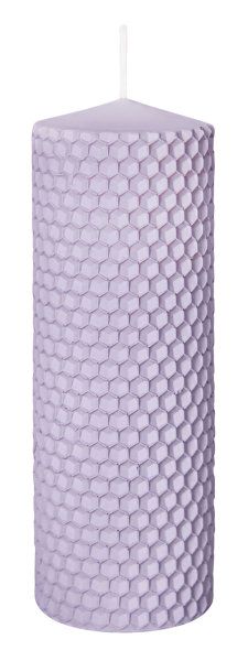 Kerze Bienenwabe Mauve 150 x Ø 50 mm