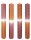 Kerzen Diy Waves Ahorn-Cognac 250 x Ø 30 mm 4er Set