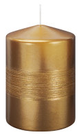 Kerzen Finesse Gelbgold 100 x Ø 68 mm 4er Set