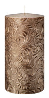 Kerzen Florale Rosegold 130 x Ø 70 mm 4er Set
