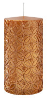 Kerzen Elegance Bernstein-Metallic 130 x Ø 70 mm...
