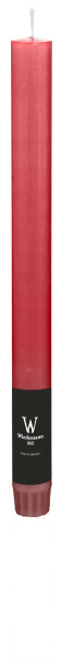 Durchgefärbte Rustik Stabkerzen Bordeaux 270 x Ø 22 mm, 12 Stück
