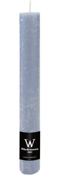 Durchgefärbte Rustik Stabkerze BlauGrau 280 x Ø 35 mm, 1 Stück