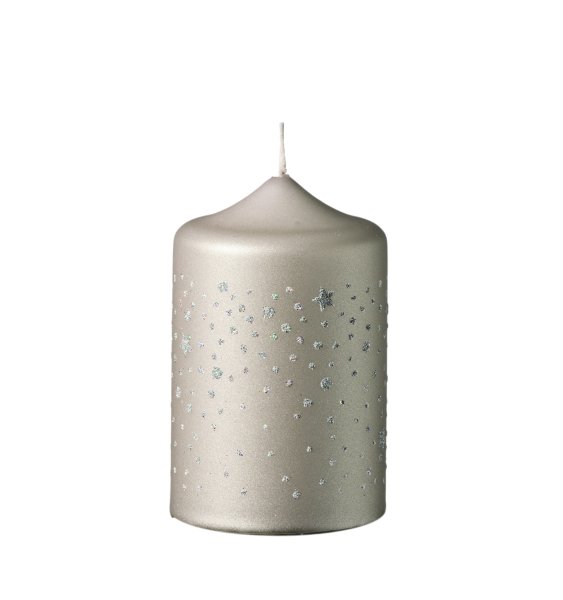 Kerzen Sternenregen Stein Matt 100 x Ø 60 mm, 4 Stück