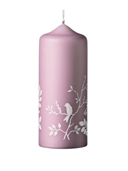Kerzen Winter Wonderland Taupe Rose Matt 150 x Ø 60 mm, 4 Stück